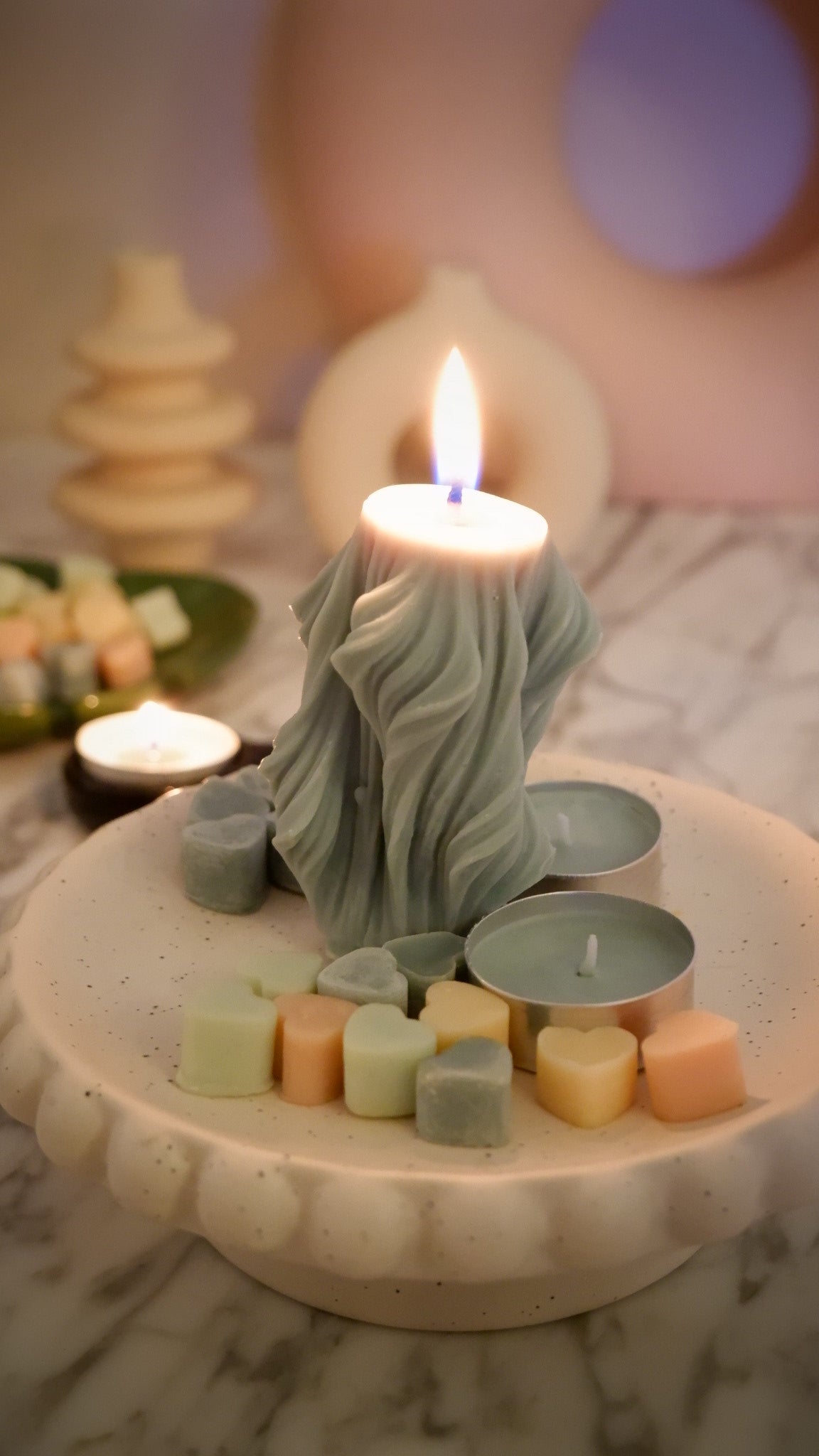 Dreamy Sculpture Candles